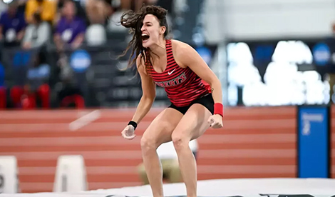 Brynn KIng celebrates
