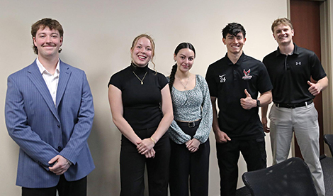 Connor Pearce, Julia Dufkova, Natalie Inferrera, Noah Balaam and Joseph Saia
