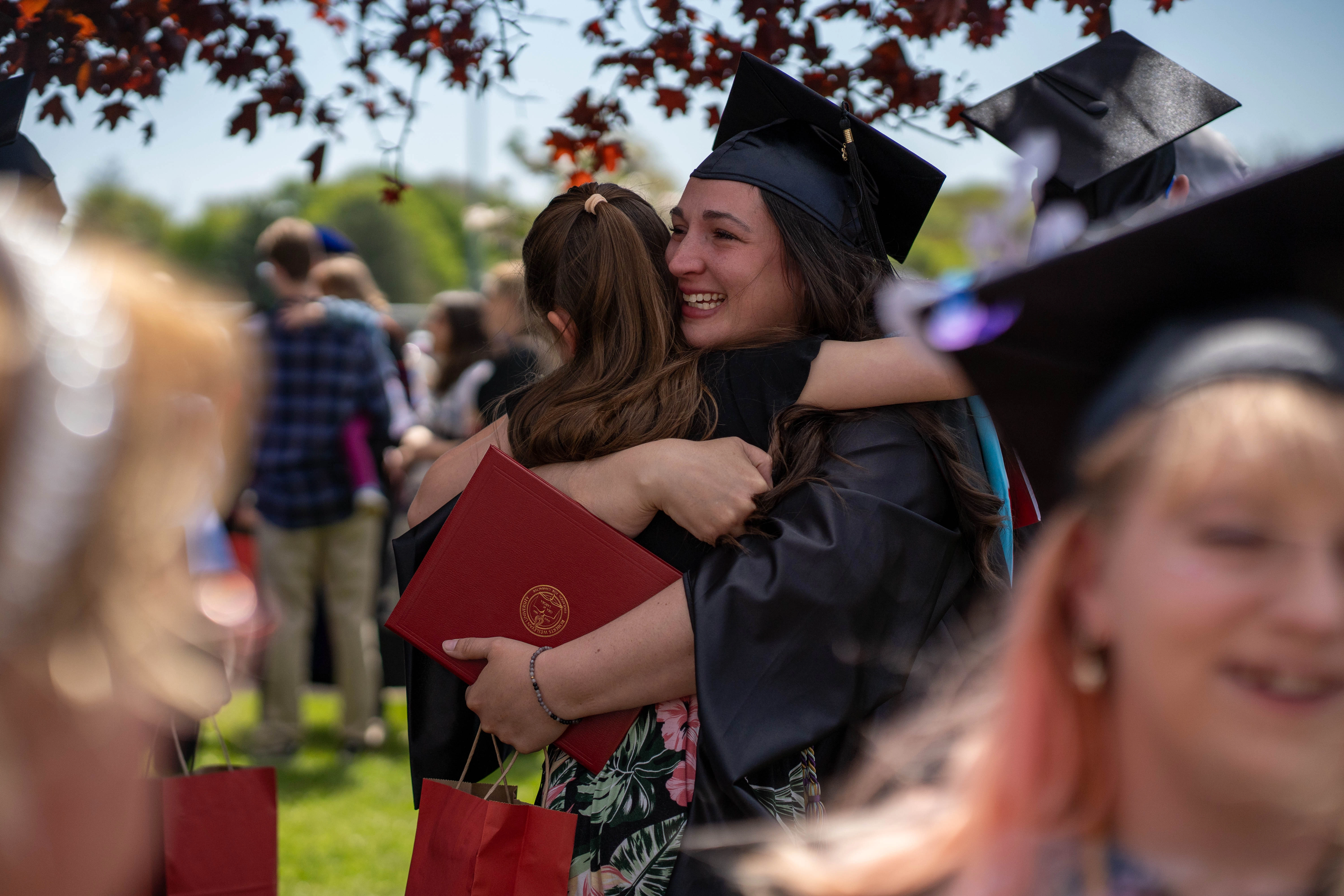 A Graduate Hugging