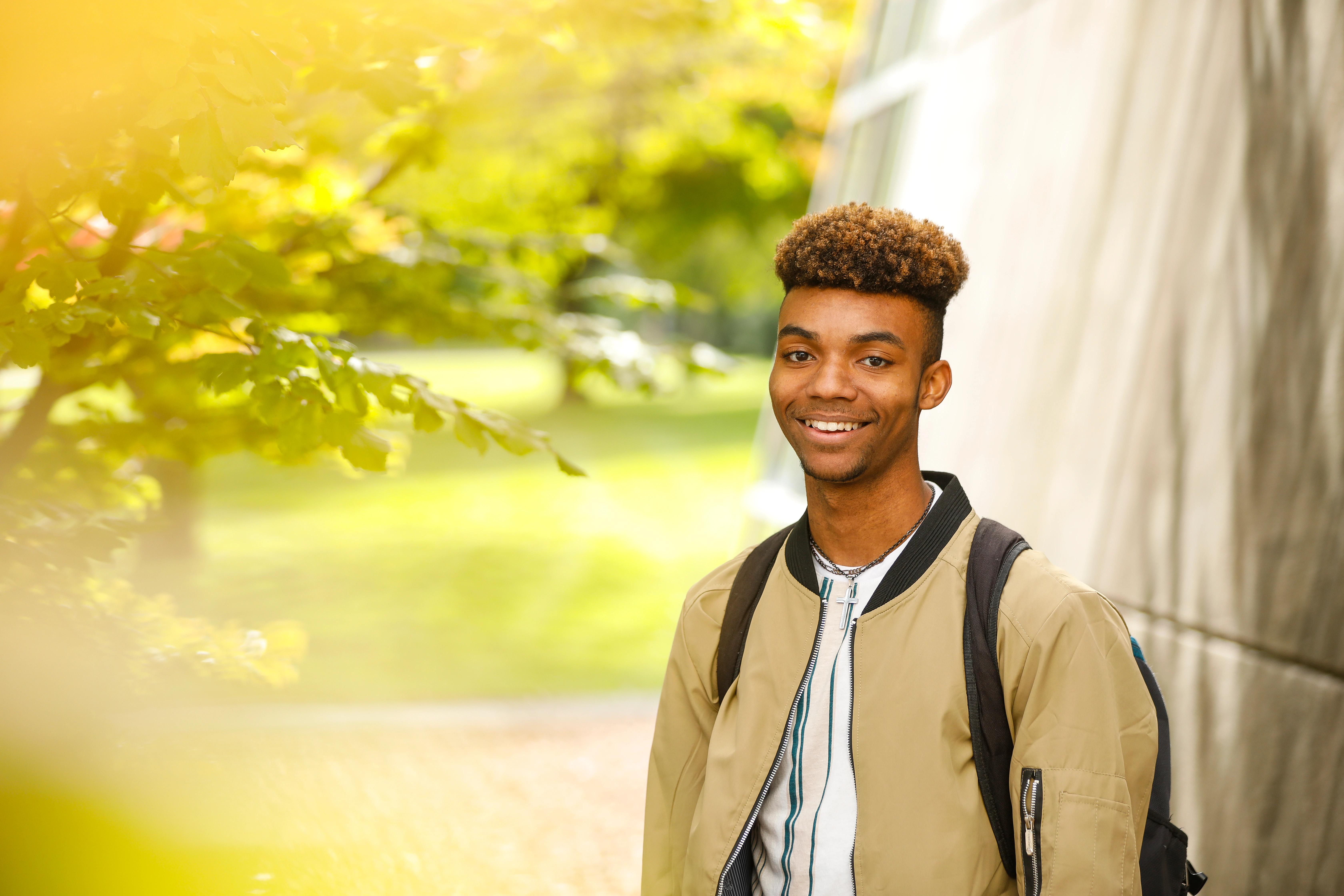 A student at Roberts Wesleyan University