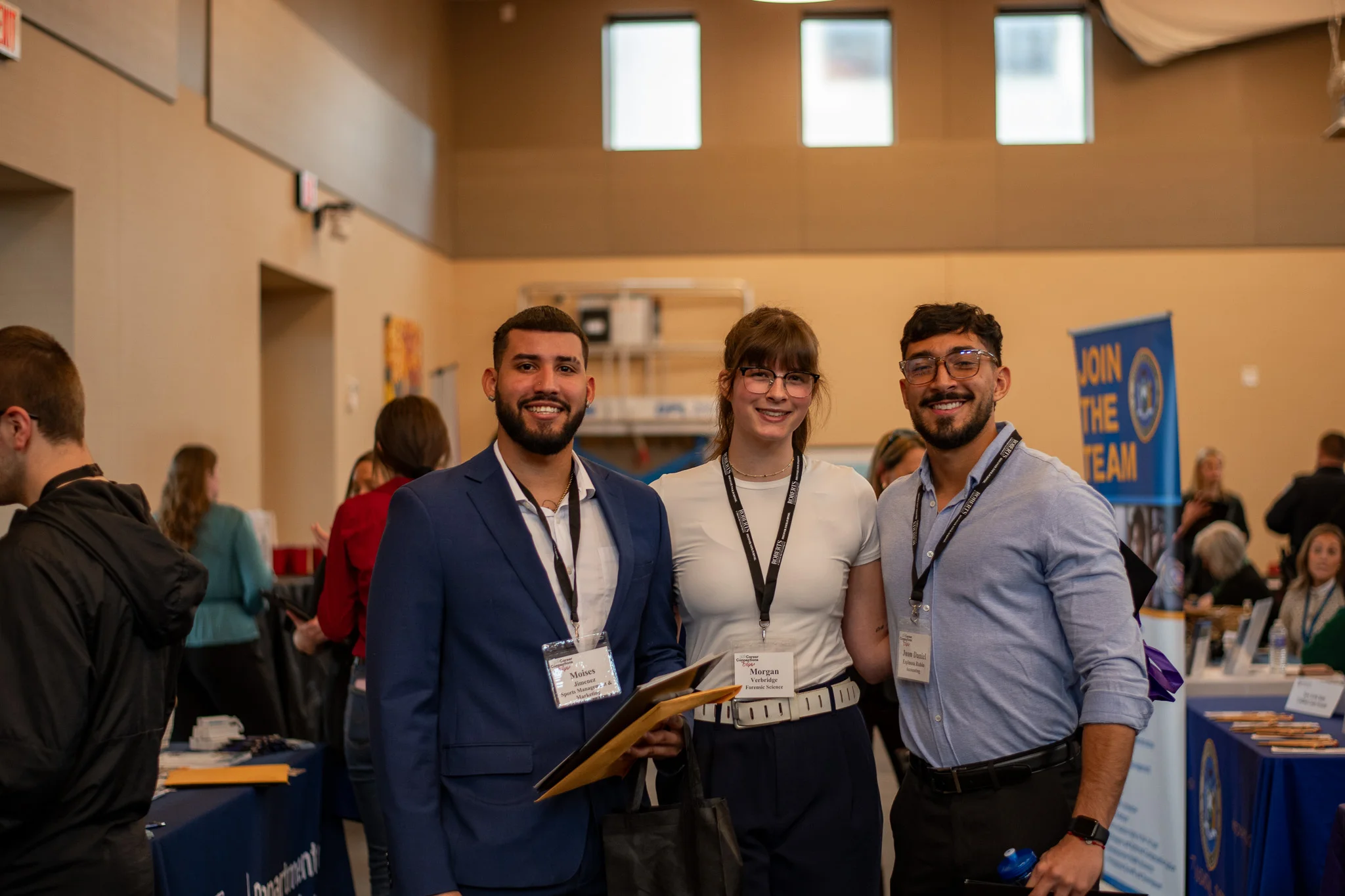 Students at a Career Development fair